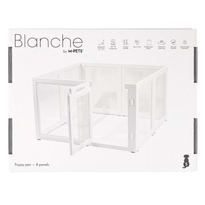 10442801 M-PETS BLANCHE OYUN ÇİTİ 8 PANEL (S) WHİTE