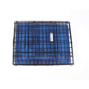 10450617 M-PETS VOYAGER KÖPEK KAFESİ 2 KAPILI (M) MAVİ 76X48X53CM