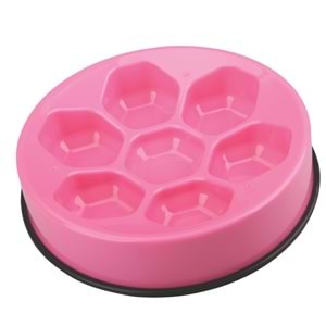 10503907 M-PETS CAVITY YAVAŞ YEME MAMA KABI 1200ML PİNK
