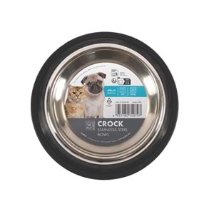 10504599 M-PETS CROCK PASLANMAZ ÇELİK MAMA KABI (M)