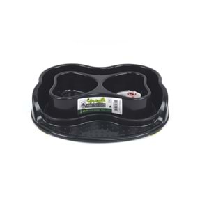 10505599 M-PETS ECO HEART PLASTİK MAMA KABI 2X500ML KARINCA ENGELLEYİCİ