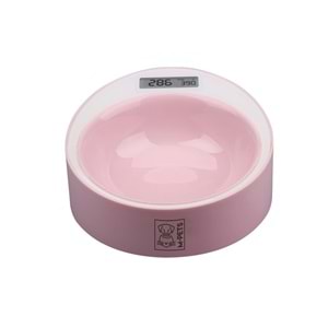 10520007 M-PETS YUMI SMART DİGİTAL TARTILI MAMA KABI PİNK