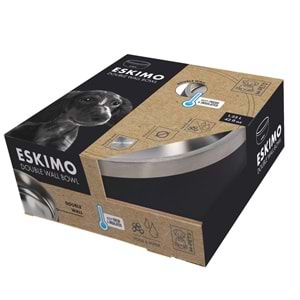 10530599 M-PETS ESKIMO ÇİFT CİDARLI MAMA KABI 1.25L BLACK