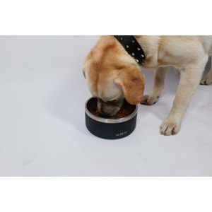 10530599 M-PETS ESKIMO ÇİFT CİDARLI MAMA KABI 1.25L BLACK
