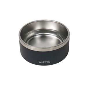 10530699 M-PETS ESKIMO ÇİFT CİDARLI MAMA KABI 2L BLACK