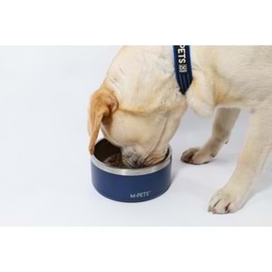 10530799 M-PETS ESKIMO ÇİFT CİDARLI MAMA KABI 1.25L BLUE