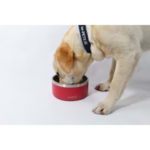 10530999 M-PETS ESKIMO ÇİFT CİDARLI MAMA KABI 1.25L RED