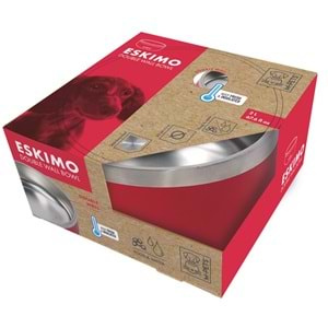 10531099 M-PETS ESKIMO ÇİFT CİDARLI MAMA KABI 2L RED