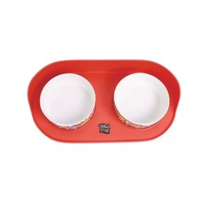 10554099 M-PETS ALTITUDE URBAN STYLE 2Lİ MAMA KABI STANDI RED&MULTİCOLOR