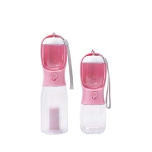 10554699 M-PETS ON THE ROAD 3İN1 KÖPEK SEYAHAT SULUĞU 600ML PİNK