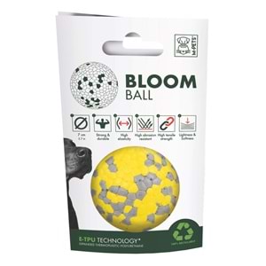 10643599 M-PETS BLOOM BALL OYUN TOPU PARÇALANMAZ YELLOW/GRAY