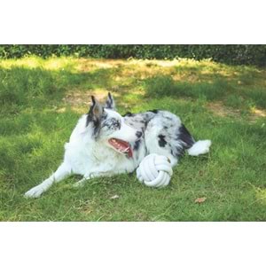 10647501 M-PETS COTO WHITE BALL 15CM ÖRGÜ TOP OYUNCAK