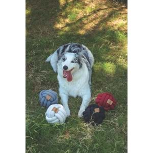 10647501 M-PETS COTO WHITE BALL 15CM ÖRGÜ TOP OYUNCAK