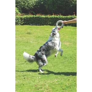 10648001 M-PETS COTO WHITE RING 18CM ÖRGÜ HALKA OYUNCAK