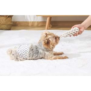 10648301 M-PETS COTO WHITE LOOP BAR 22CM ÖRGÜ OYUNCAK