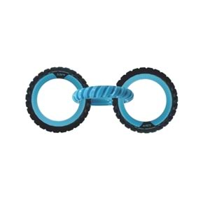10660099 M-PETS RING KING KÖPEK OYUNCAĞI TRİPLE BLUE/BLACK