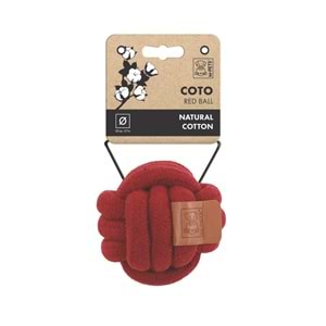 10662605 M-PETS COTO RED BALL 9,5CM ÖRGÜ TOP OYUNCAK