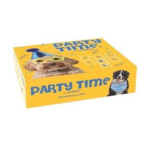 10667399 M-PETS PARTY TIME ERKEK KÖPEKLER İÇİN DOĞUM GÜNÜ SETİ