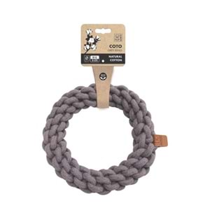 10669613 M-PETS COTO GREY RING 25CM ÖRGÜ HALKA OYUNCAK
