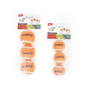 10670799 M-PETS HOP TENNİS TOPU ORANGE 6,4CM 3LÜ SET