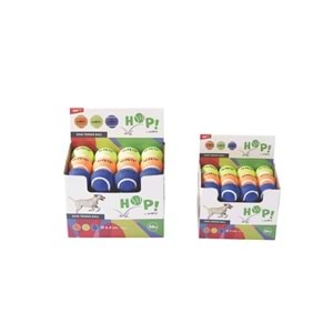 10671099 M-PETS HOP TENNİS TOPU MİX COLOR 6,4CM 36LI SET DISPLAY