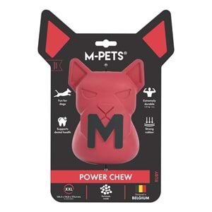 10674905 M-PETS POWER CHEW KAUÇUK KÖPEK ÖDÜL OYUNCAĞI RUBY (XXL)