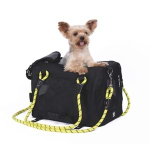 10703799 M-PETS 2IN1 REMIX BLACK/YELLOW TAŞIMA ÇANTASI 41X28X28CM