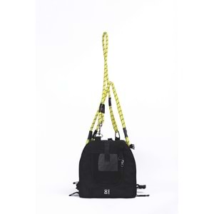 10703799 M-PETS 2IN1 REMIX BLACK/YELLOW TAŞIMA ÇANTASI 41X28X28CM