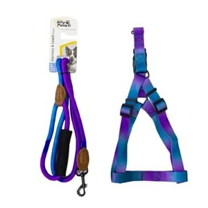 10711 ALLY PAWS HARNESS & LEASH ROPE (L) 12MMX120CM