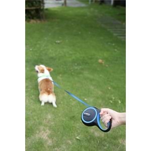 10824299 M-PETS LIBERTY OTOMATİK GEZDİRME ŞERİT 8MT/BLUE (L)