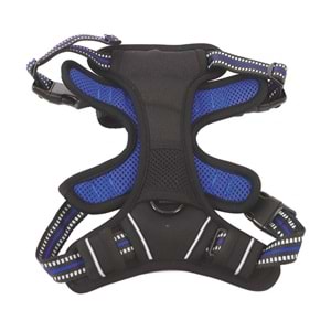10824999 M-PETS HIKING REFLEKTÖRLÜ SOFT SIRT TASMASI BLUE (S)