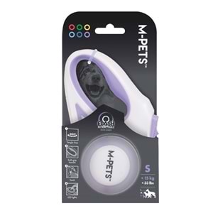 10839199 M-PETS FLASH LEDLİ OTOMATİK GEZDİRME ŞERİT 3MT/PURPLE