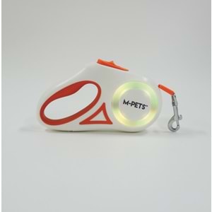 10839499 M-PETS FLASH LEDLİ OTOMATİK GEZDİRME ŞERİT 5MT/ORANGE