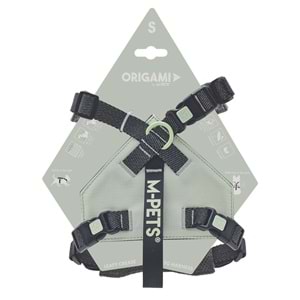 10852199 M-PETS ORIGAMI REFLEKTÖRLÜ SIRT TASMASI GREEN (S)
