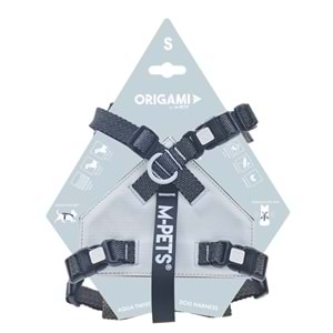 10852499 M-PETS ORIGAMI REFLEKTÖRLÜ SIRT TASMASI BLUE (S)