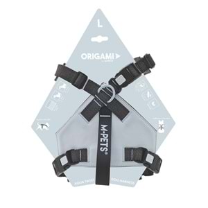 10852699 M-PETS ORIGAMI REFLEKTÖRLÜ SIRT TASMASI BLUE (L)