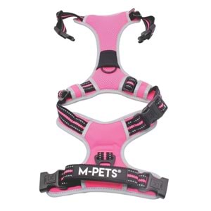 10854099 M-PETS HIKING REFLEKTÖRLÜ SOFT SIRT TASMASI PINK (M)