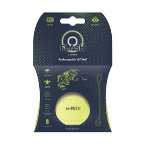 10856199 M-PETS FLASH LED BALL GREEN KÖPEK OYUNCAĞI