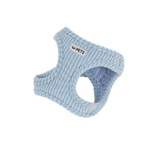 10858999 M-PETS VELVET DOG GÖĞÜS TASMASI BLUE (XXS)