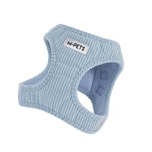 10859399 M-PETS VELVET DOG GÖĞÜS TASMASI BLUE (L)