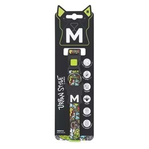 10867599 M-PETS URBAN STYLE FREESTYLE MULTİCOLOR BOYUN TASMASI (M)
