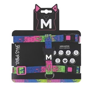 10868399 M-PETS URBAN STYLE LAVA ACTİVE KÖPEK GÖĞÜS TASMASI (M)