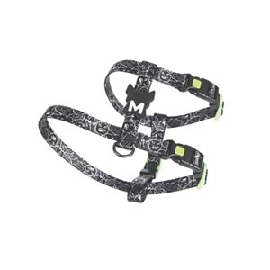 10868999 M-PETS URBAN STYLE BLACK/WHİTE ACTİVE KÖPEK GÖĞÜS TASMASI (XS)