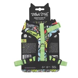 10872899 M-PETS URBAN STYLE MULTİCOLOR EASY FİT KÖPEK GÖĞÜS TASMASI (XS)