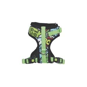 10873099 M-PETS URBAN STYLE MULTİCOLOR EASY FİT KÖPEK GÖĞÜS TASMASI (M)