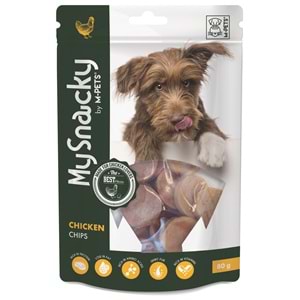 19010515 M-PETS MY SNACKY CHICKEN CHIPS KÖPEK ÖDÜLÜ 80GR