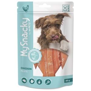 19027899 M-PETS MY SNACKY CHICKEN FILLETS KÖPEK ÖDÜLÜ 80GR
