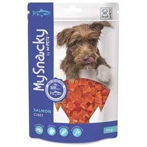 19028099 M-PETS MY SNACKY SALMON CUBES KÖPEK ÖDÜLÜ 80GR