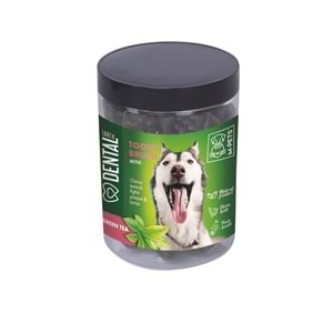 19028999 M-PETS DENTAL SNACK GREEN TEA TOOTH BRUSH MINI ÖDÜL 200GR