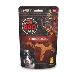 19040999-M-PETS BBQ KINGS T-BONE STEAKS CHICKEN ÖDÜL 105GR